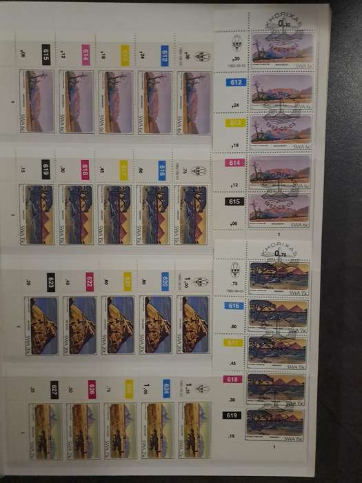 South West Africa - Control Blocks - Between no 407-553