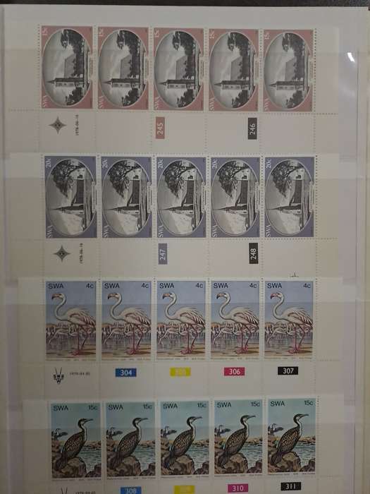 South West Africa - Control Blocks/Strips - Between no 304 and 406