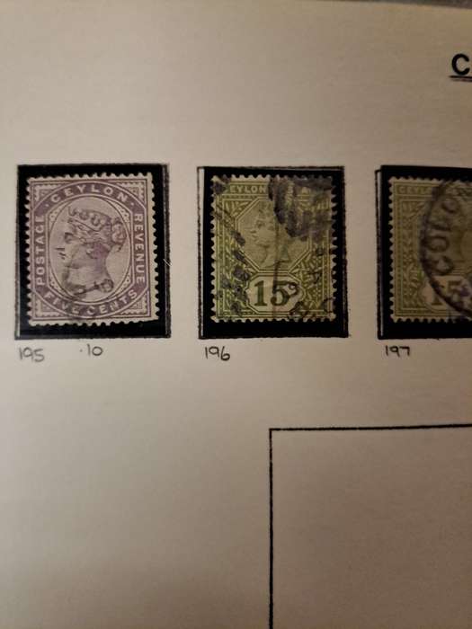 Ceylon - 254 stamps - Clearance sale