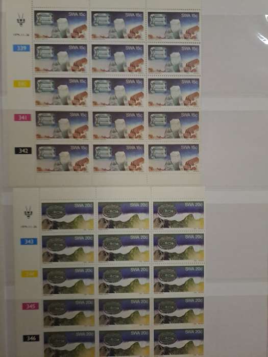 South West Africa - Control Blocks/Strips - Between no 304 and 406