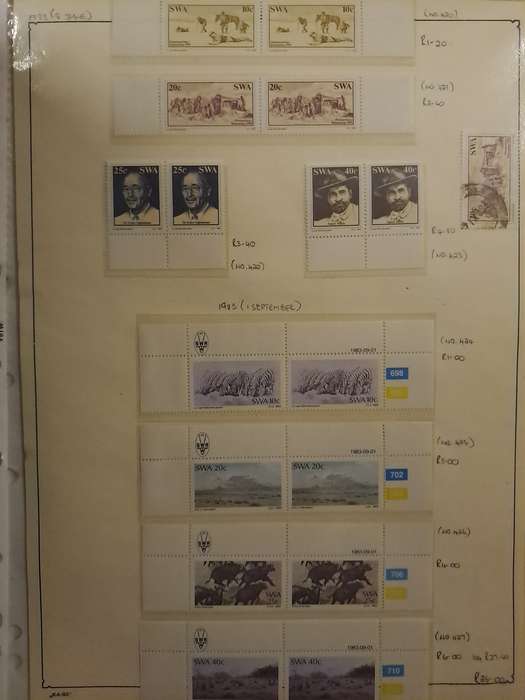 South West Africa - Between  No 403 - 493