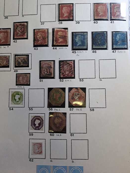 18 Queen Victoria stamps (No 38-60) - Final Reduced price