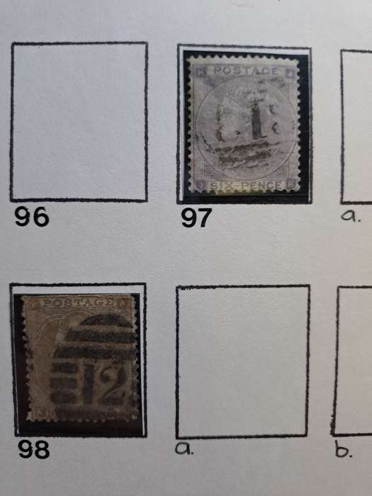 7 Queen Victoria stamps (Numbers between 92 and 98) - Final Reduced price