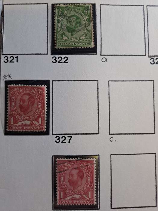 GB - KG V - 18 stamps