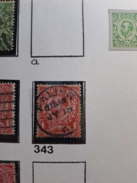 GB - KG V - 18 stamps