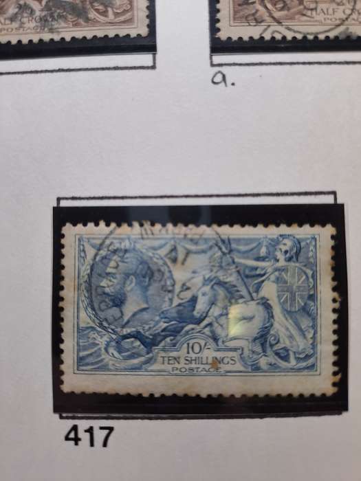 KG V - 7 Sea Horses stamps - Final Reduced price