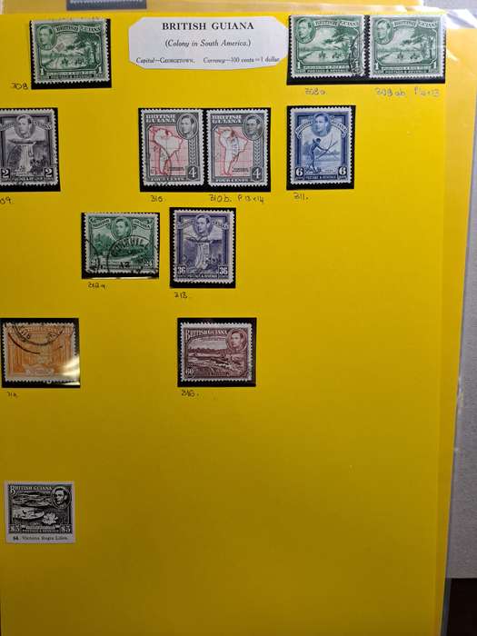 British Guiana - 61 stamps - Clearance sale