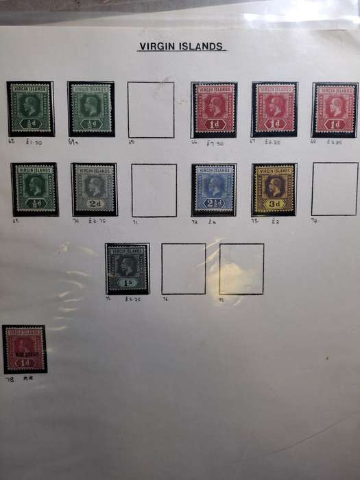 British Virgin Islands - 62 stamps - Clearance sale