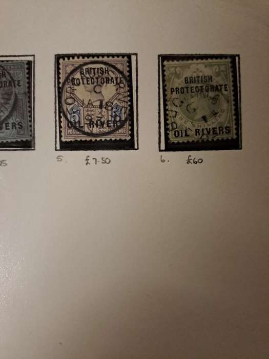 Oil Rivers - 6 Stamps - Final Reduced price