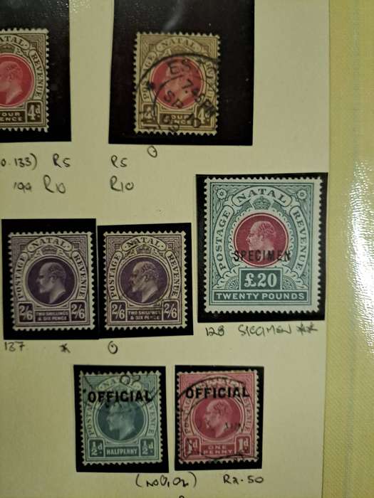 60 Natal stamps