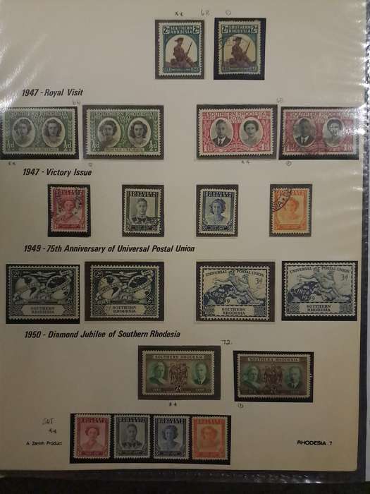 Southern Rhodesia - No 63-72 - Clearance sale