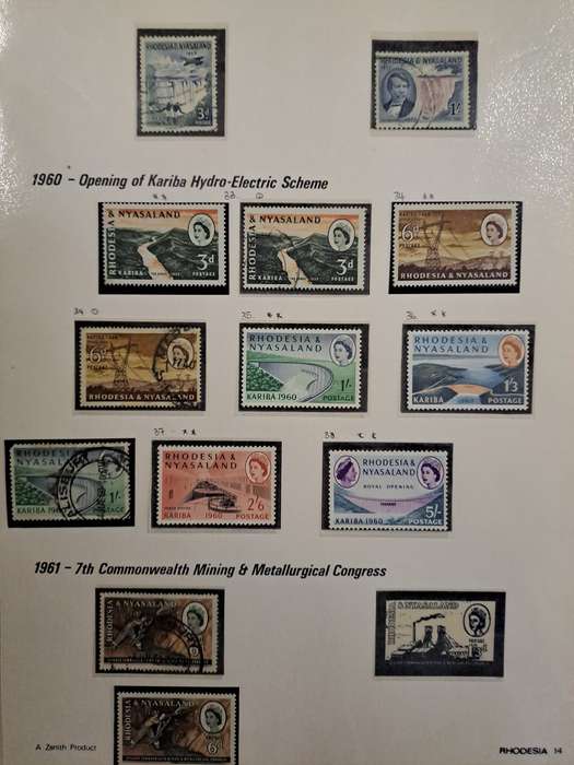 Rhodesia & Nyasaland - No 16-50 - Clearance sale