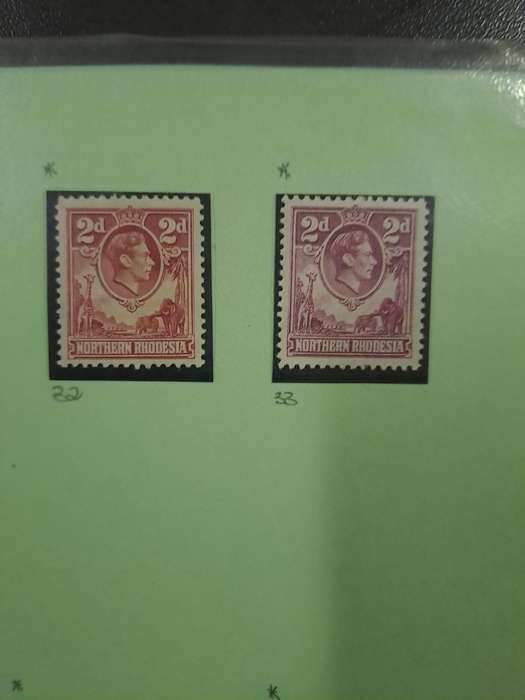 Northern Rhodesia - No 25-45 Mint and used stamps - Clearance sale