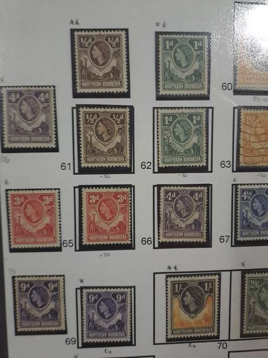 Northern Rhodesia - No 60-73 (Mint and used stamps) - Clearance sale