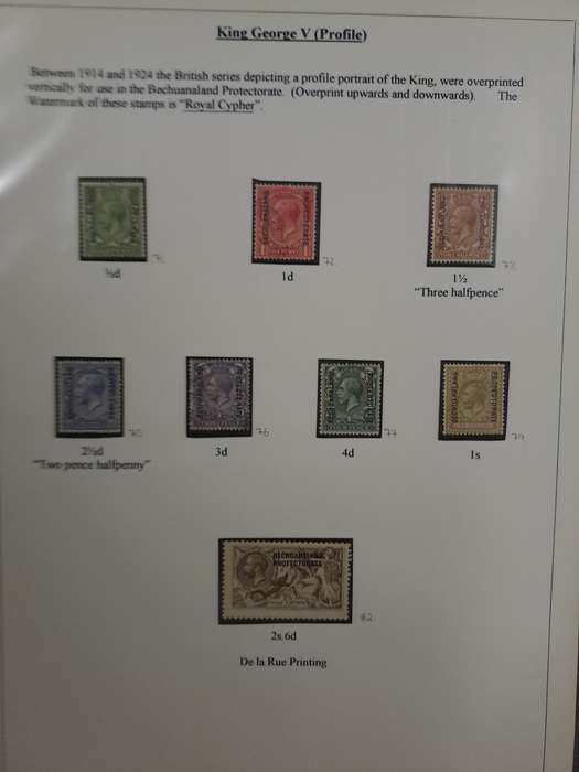 British Bechuanaland - No 64-79, 82 - Clearance sale