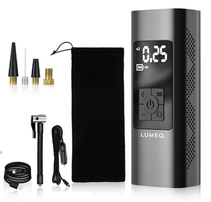 Lumeo Pro Smart Pump-Portable Air Compressor, 10 Bar Tyre Inflator