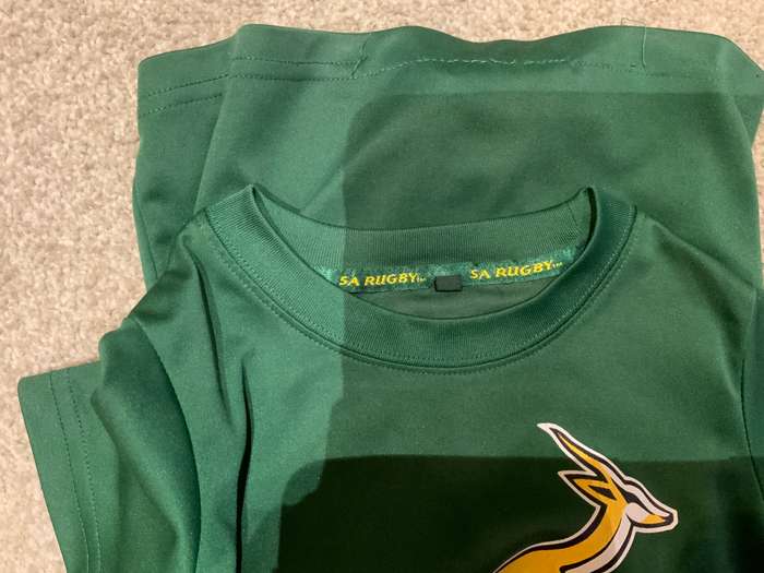 SA springbok t shirt kid age