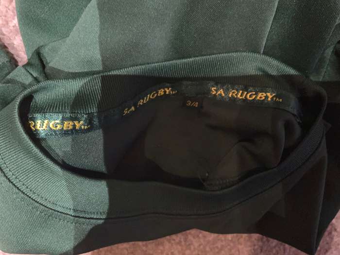 SA springbok t shirt kid age