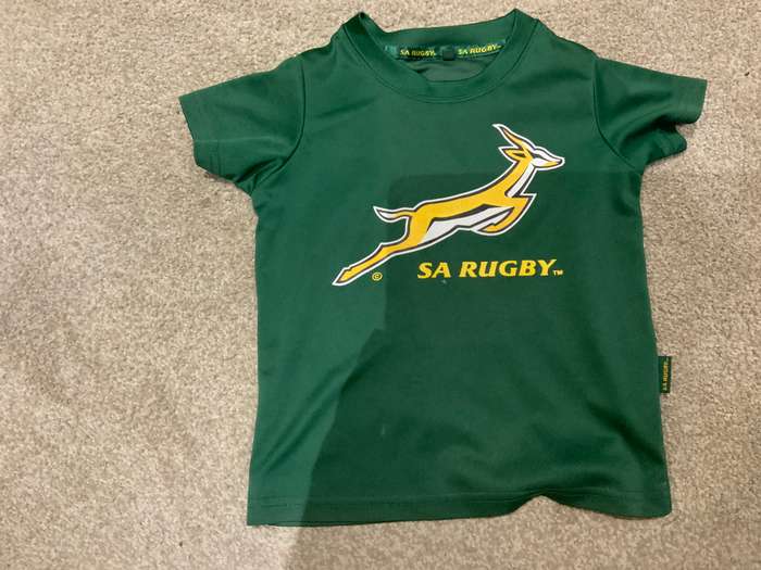 SA springbok t shirt kid age