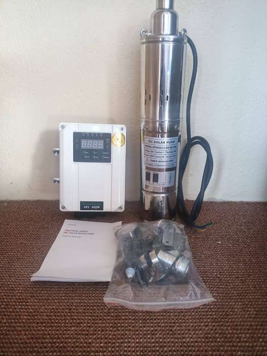 Submersible Solar pump Max head 60m and Max flow 3000L/h