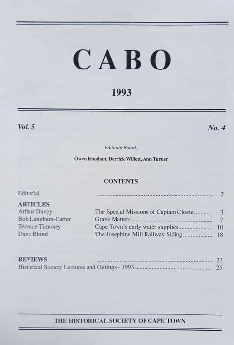 Cabo vol. 5, no. 4 (1993)