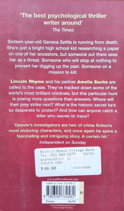 Jeffery Deaver, The Twelfth Card