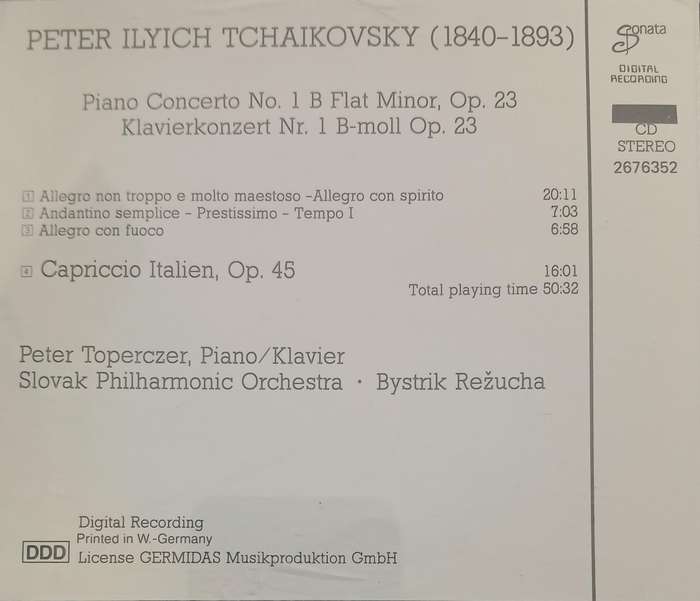 Tchaikovsky: Piano Concerto no. 1 & Capriccio Italien