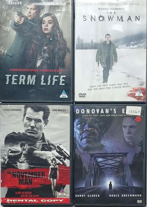 Collection of 12 DVDs (thrillers)