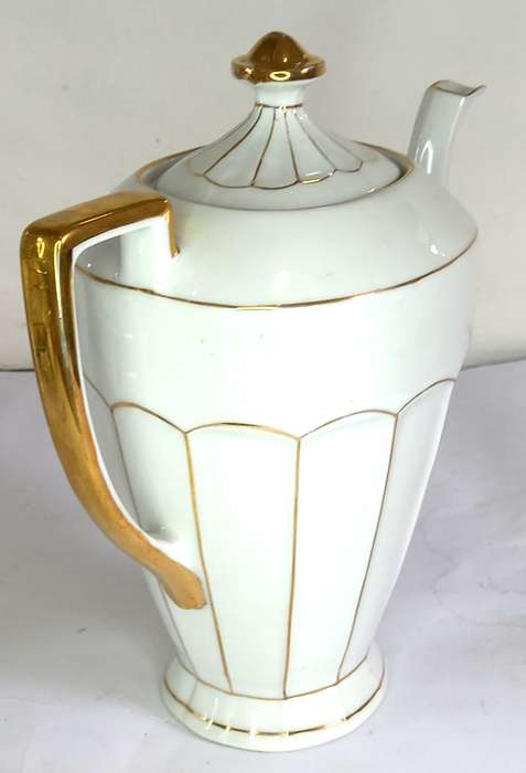 Czechoslovakian "Victoria China" Demitasse Coffee Set (11 pcs)