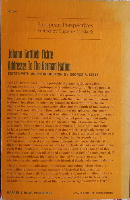 Johann Gottlieb Fichte, Addresses to the German Nation