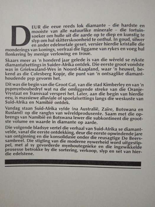 Diamante in Suider-Afrika by Peter Joyce & Ted Scannell