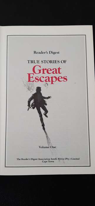 True Stories of Great Escapes by Reader's Digest - Set of 2 books, Vol 1 & 2
