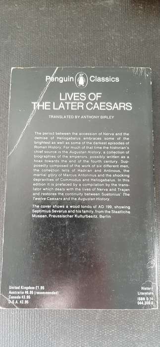 Lives of The Later Caesars - Founder editor E.V. Rieu