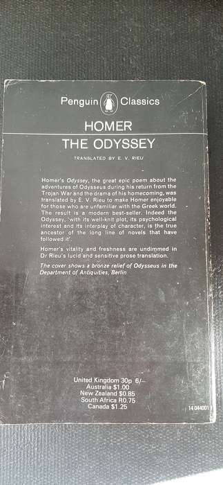 The Odyssey by Homer - Founder editor E.V. Rieu