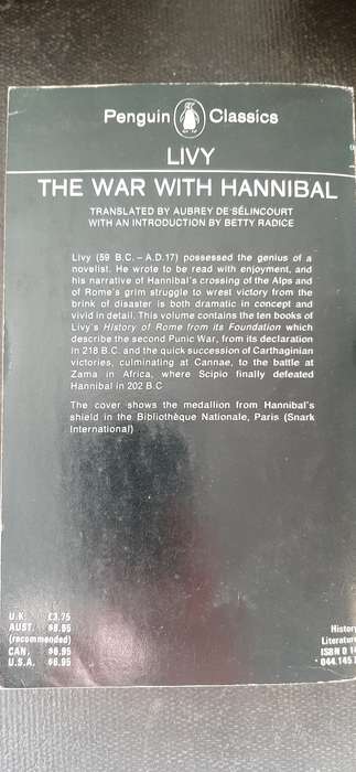 The War with Hannibal by Livy - Founder editor E.V. Rieu