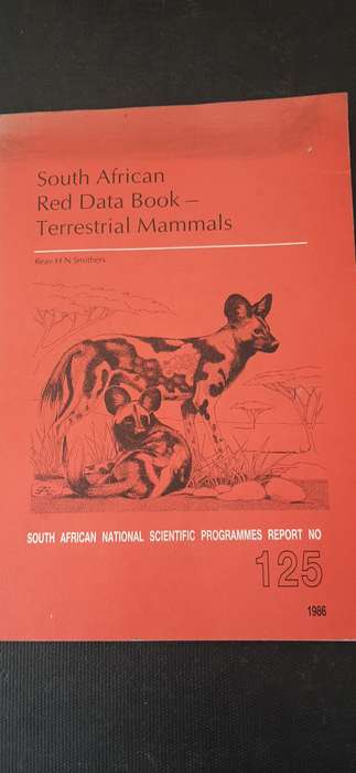 South African Red Data Book - Terrestrial Mammals by Reay H N Smithers