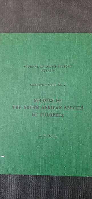 Studies of The South African Species of Eulophia by A.V. Hall