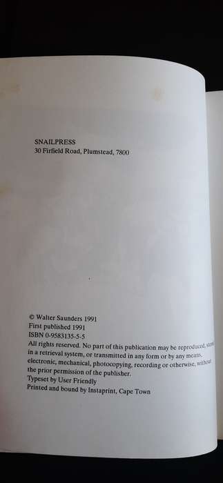 Sea and Shadows by Walter Saunders (First Edition)
