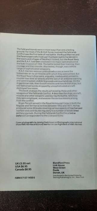 Weapons of the Falklands Conflict by Bryan Perrett