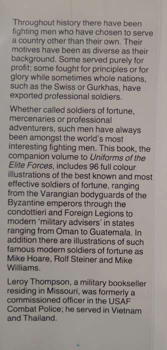 Uniforms of the Soldiers of Fortune by Leroy Thompson & Ken MacSwan