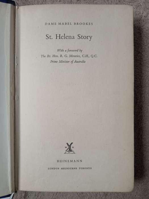 St. Helena Story by Dame Mabel Brookes