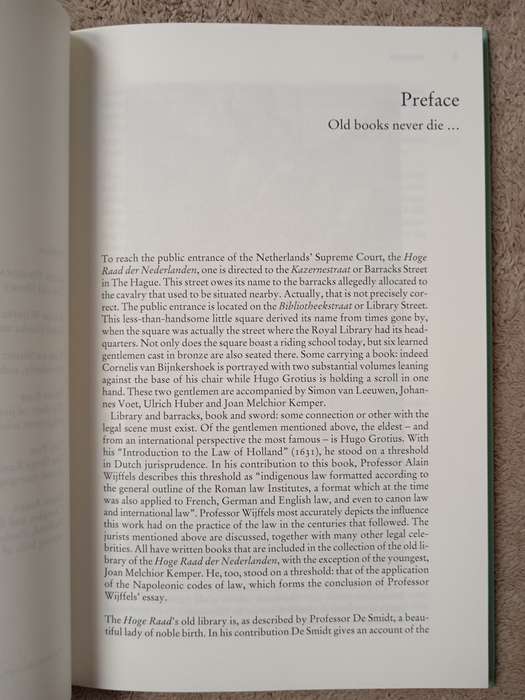 The Old Library of the Supreme Court of the Netherlands Edited by JGB Pikkemaat