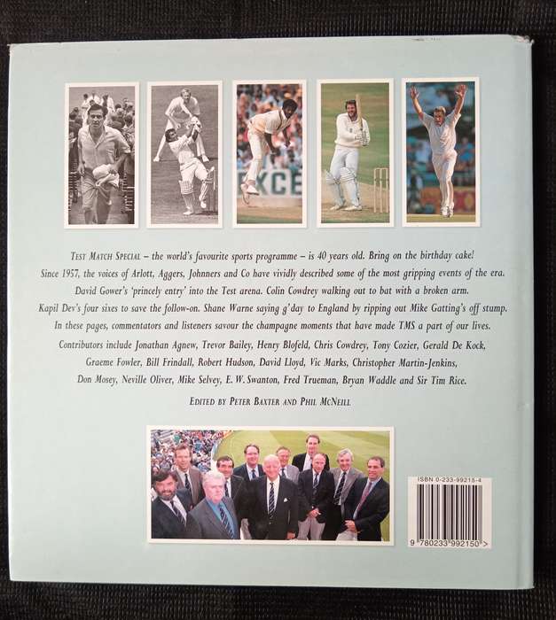 From Arlott to Aggere 40 years of Test Match Special Foreword by Sir Colin Cowdrey