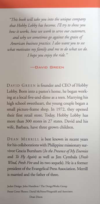 More Than a Hobby by David Green with Dean Merrill