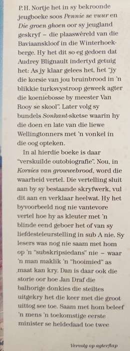 Korsies van Growwebrood by PH Nortje