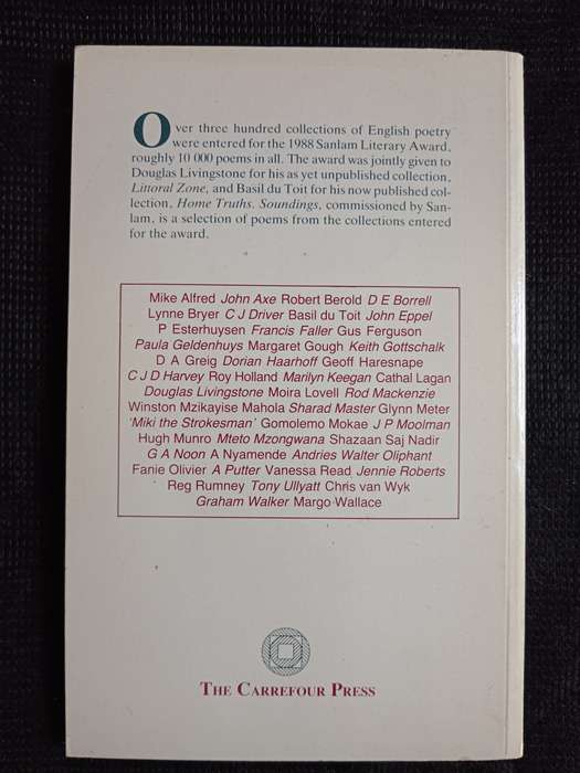 Soundings A selection of Poetry Edited by Douglas Reid Skinner