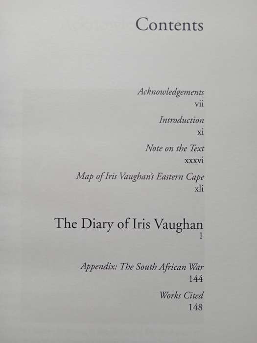 The Diary of Iris Vaughan Edited by Peter F Alexander & Peter Midgley