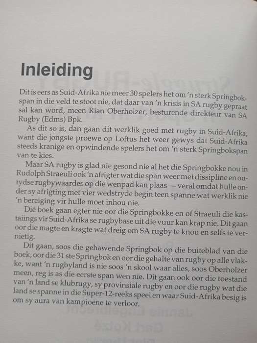 Struggle-Rugby by Johan Volschenk