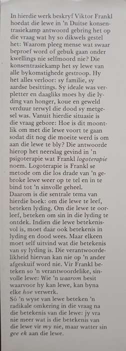 Waar Lewe Ek by Viktor Frankl