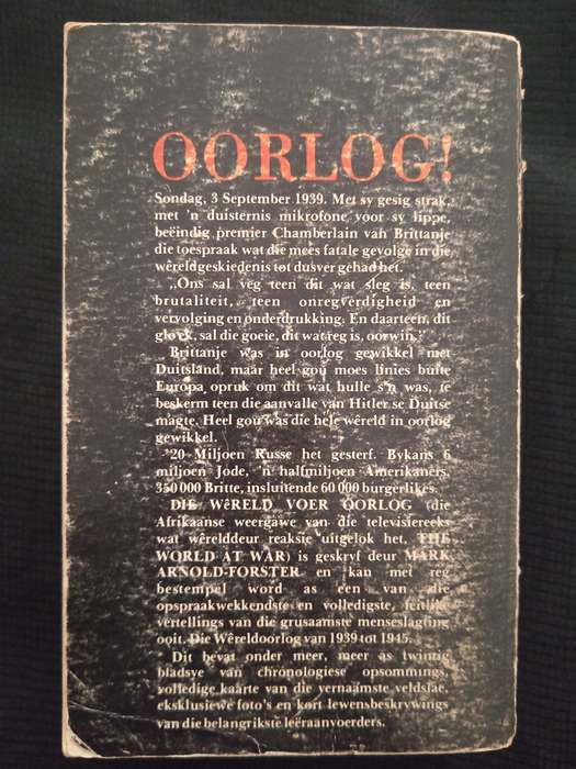 Die Wêreld Voer Oorlog by Mark Arnold Translated by Rina van Wyk